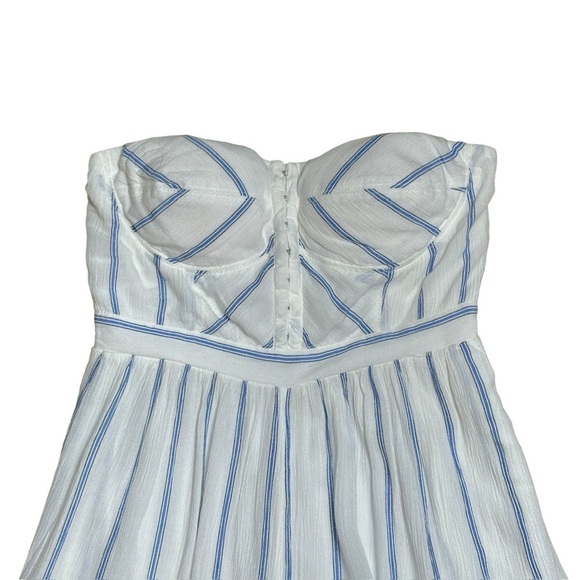 American Eagle Outfitters White Striped Wide Leg Jumpsuit | U.S. Woman’s Small - Picture 2 of 8